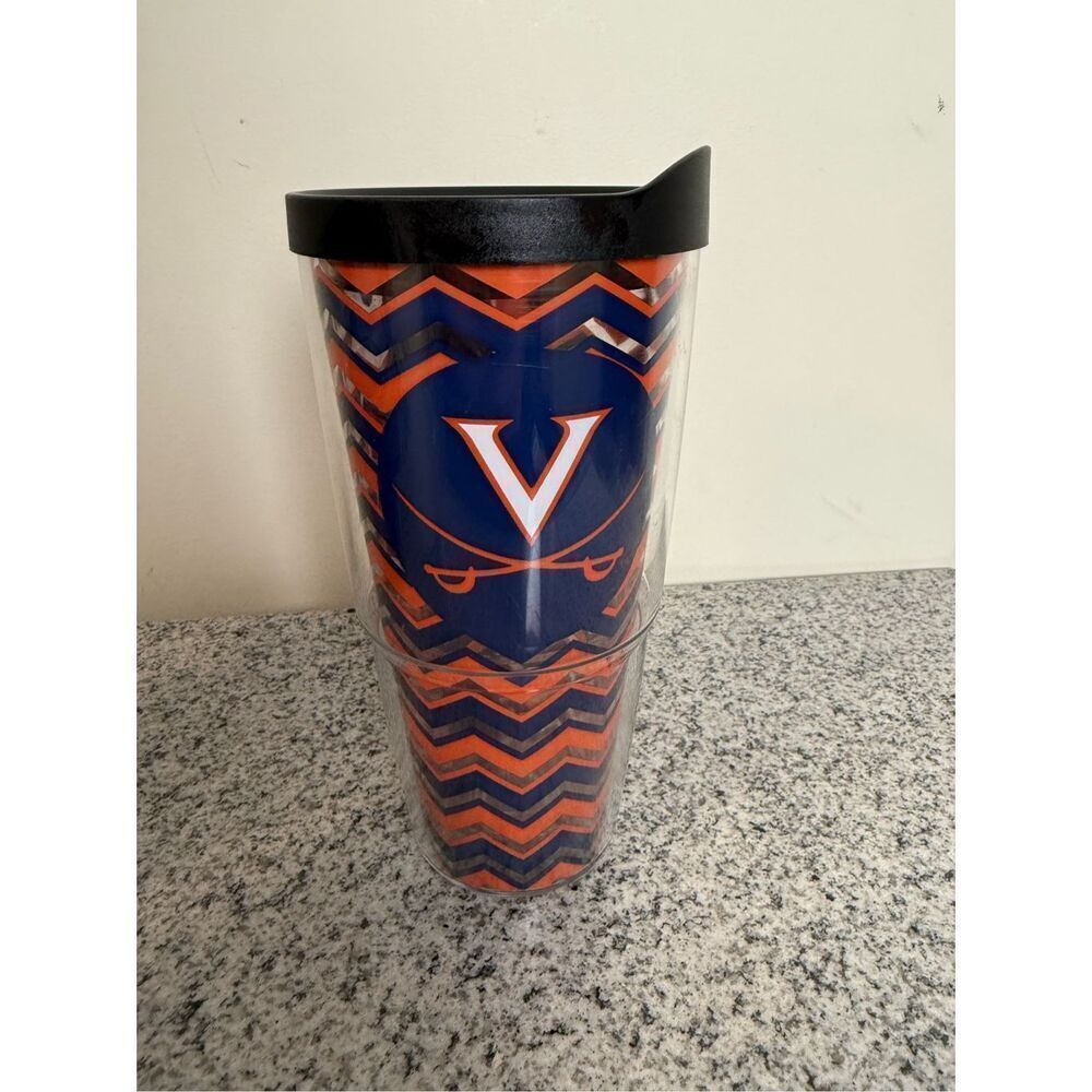 Virginia Cavaliers UVa Tervis 24oz. All Over Classic Tumbler Chevron NWOT